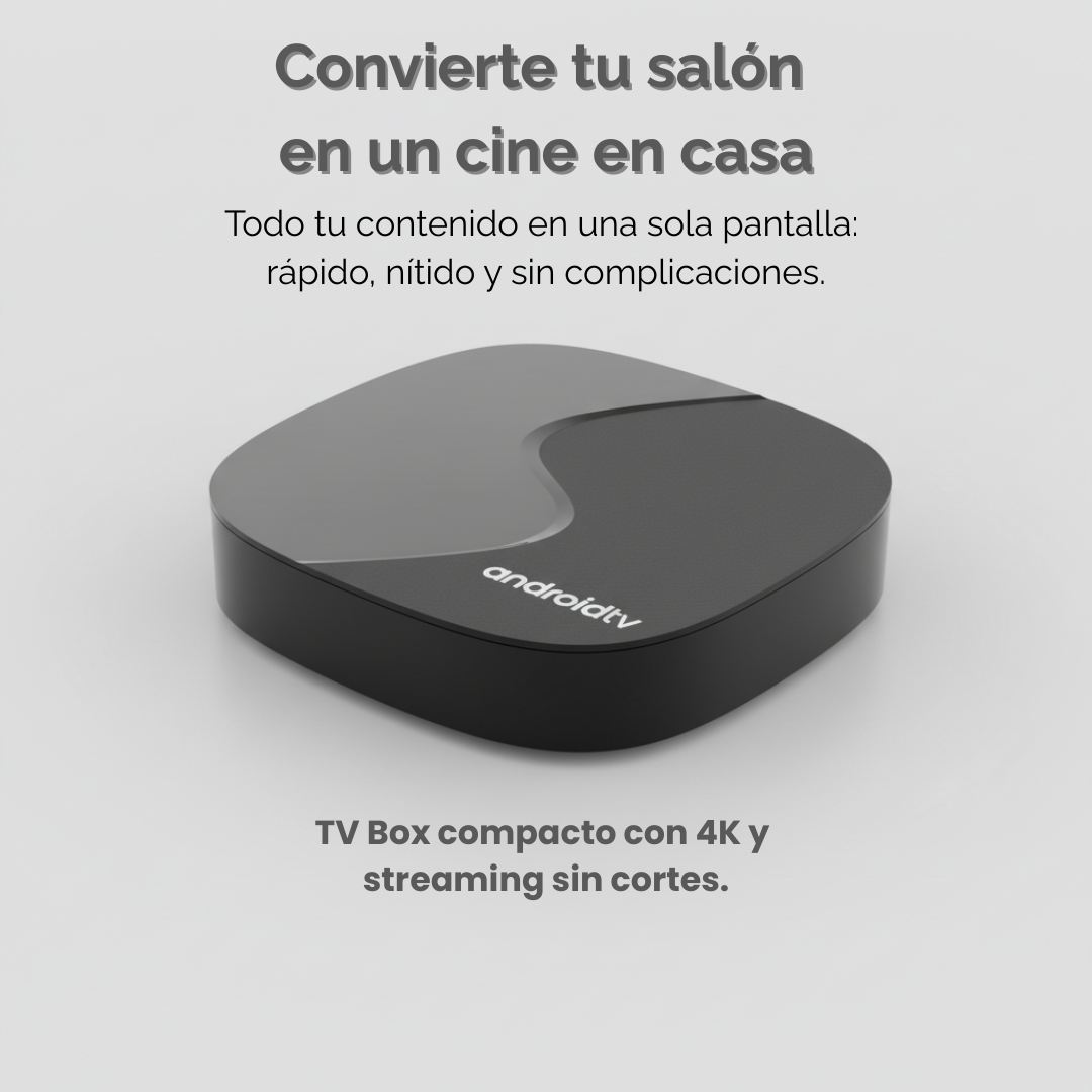 📺 Caja de TV Android 4K | Convierte tu tele en un centro multimedia sin cortes