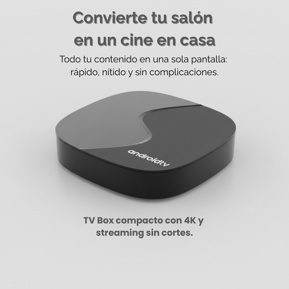 📺 Caja de TV Android 4K | Convierte tu tele en un centro multimedia sin cortes
