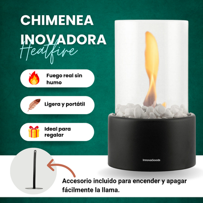 Chimenea de Mesa Heatfire de Bioetanol 🔥 Decoración Elegante sin Humo | InnovaGoods