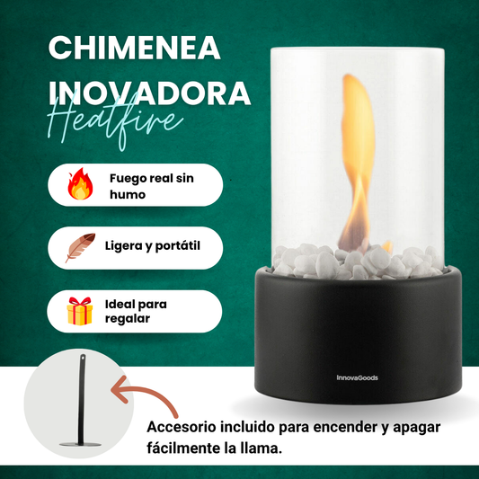 Chimenea de Mesa Heatfire de Bioetanol 🔥 Decoración Elegante sin Humo | InnovaGoods
