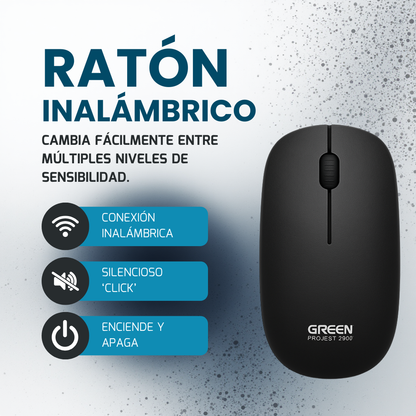 Conjunto Inalámbrico Bluetooth ⌨️🖱️ Teclado + Ratón | Trabajo sin límites