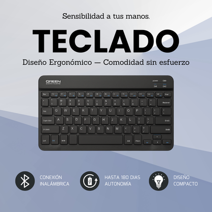 Conjunto Inalámbrico Bluetooth ⌨️🖱️ Teclado + Ratón | Trabajo sin límites
