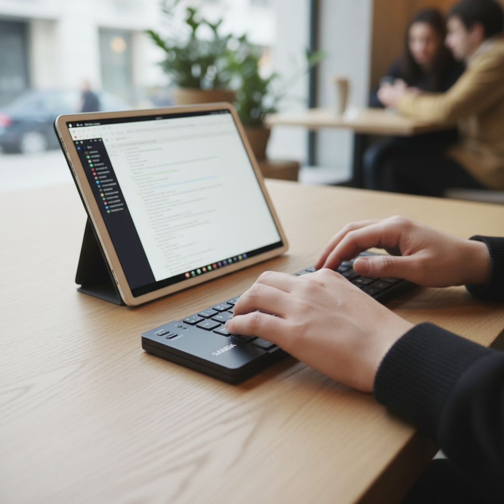 Teclado Bluetooth Plegable SANDA SD‑3745 | Compacto, Recargable y Listo Para Viajar