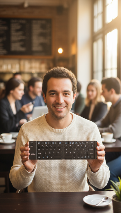 Teclado Bluetooth Plegable SANDA SD‑3745 | Compacto, Recargable y Listo Para Viajar