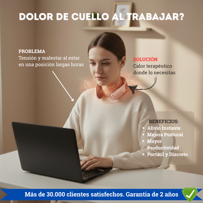 🌡️ Calefactor Eléctrico Portátil de Cuello | Calor Personal Inalámbrico