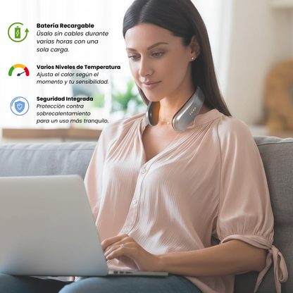 🌡️ Calefactor Eléctrico Portátil de Cuello | Calor Personal Inalámbrico