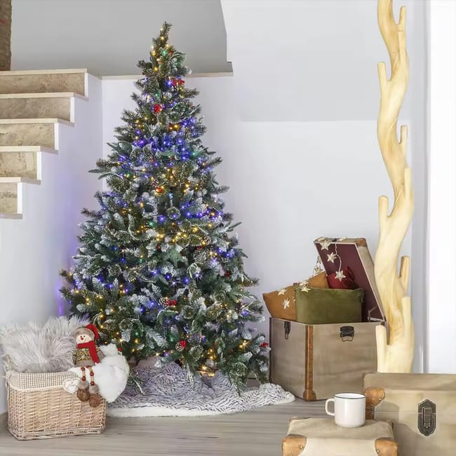 Luces LED azules 50 LED | Guirnalda de cobre flexible 5 m