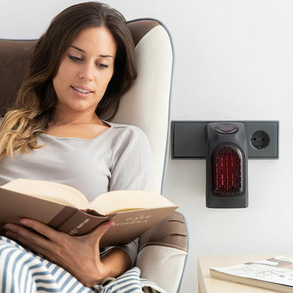 Mini Calefactor de Enchufe Portátil 400 W | Compacto, Silencioso y de Bajo Consumo