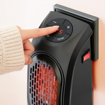 Mini Calefactor de Enchufe Portátil 400 W | Compacto, Silencioso y de Bajo Consumo